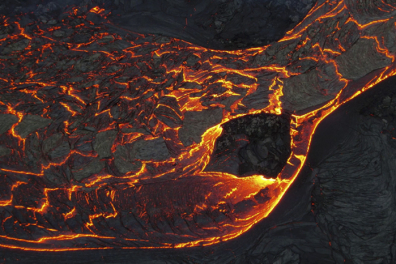 Coulée de lave de type pahoehoe - 1mn 14s